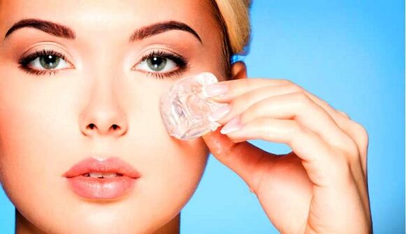 gheață cosmetică pentru întinerirea pielii din jurul ochilor